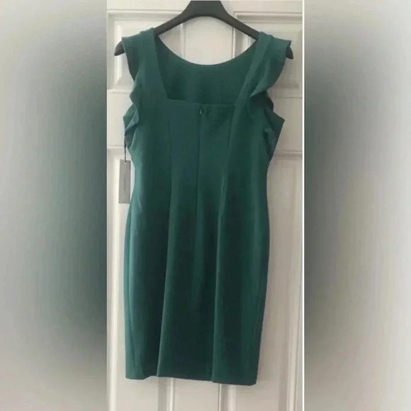 Calvin Klein Flutter-Sleeve Black Sheath Size 4 - Picture 3 of 4